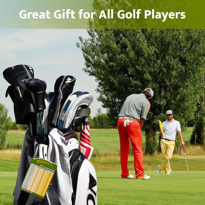 Dachgo Golf Club Distance Card - 5.12" x 3.54" Golf Club Range Chart Card Quick Reference Yardage Card, Golf Gifts Golf Accessories for Beginners, Average, Seasoned Golfers - Easy to Clip On Golf Bag - Image 5